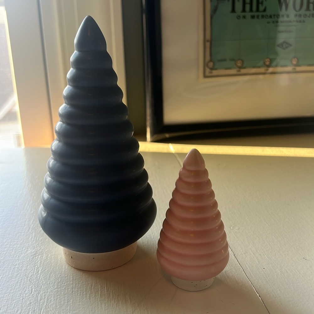 2 TARGET 🎯 Bullseye’s Playground Ceramic Trees - Pink & Blue